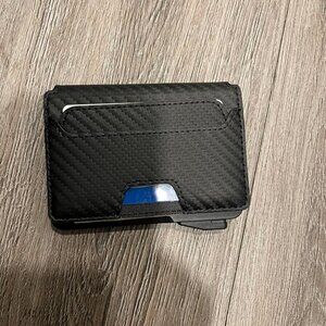 Slim Leather Mens Wallet Pop up Card Holder with Money Clip,Credit Card